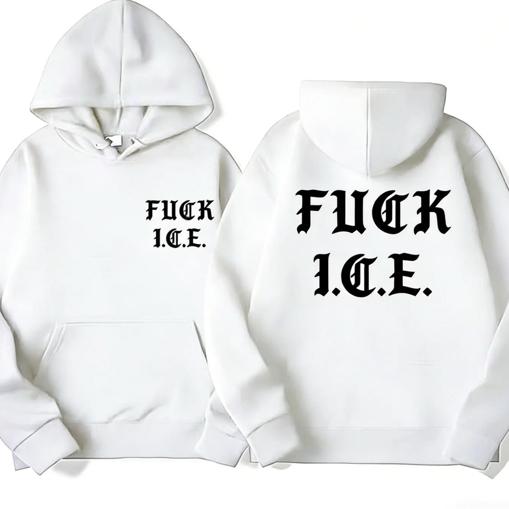 White Graphic Hoodie